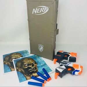 Nerf Ammo Box, Targets, 2 Guns & Ammo